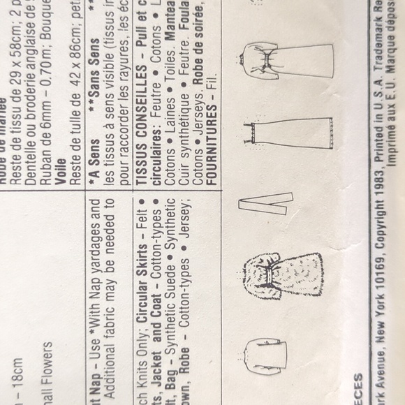 Vintage McCall's 8727 Brooke Shields Fashion Doll Clothing  Sewing Pattern - Picture 7 of 10